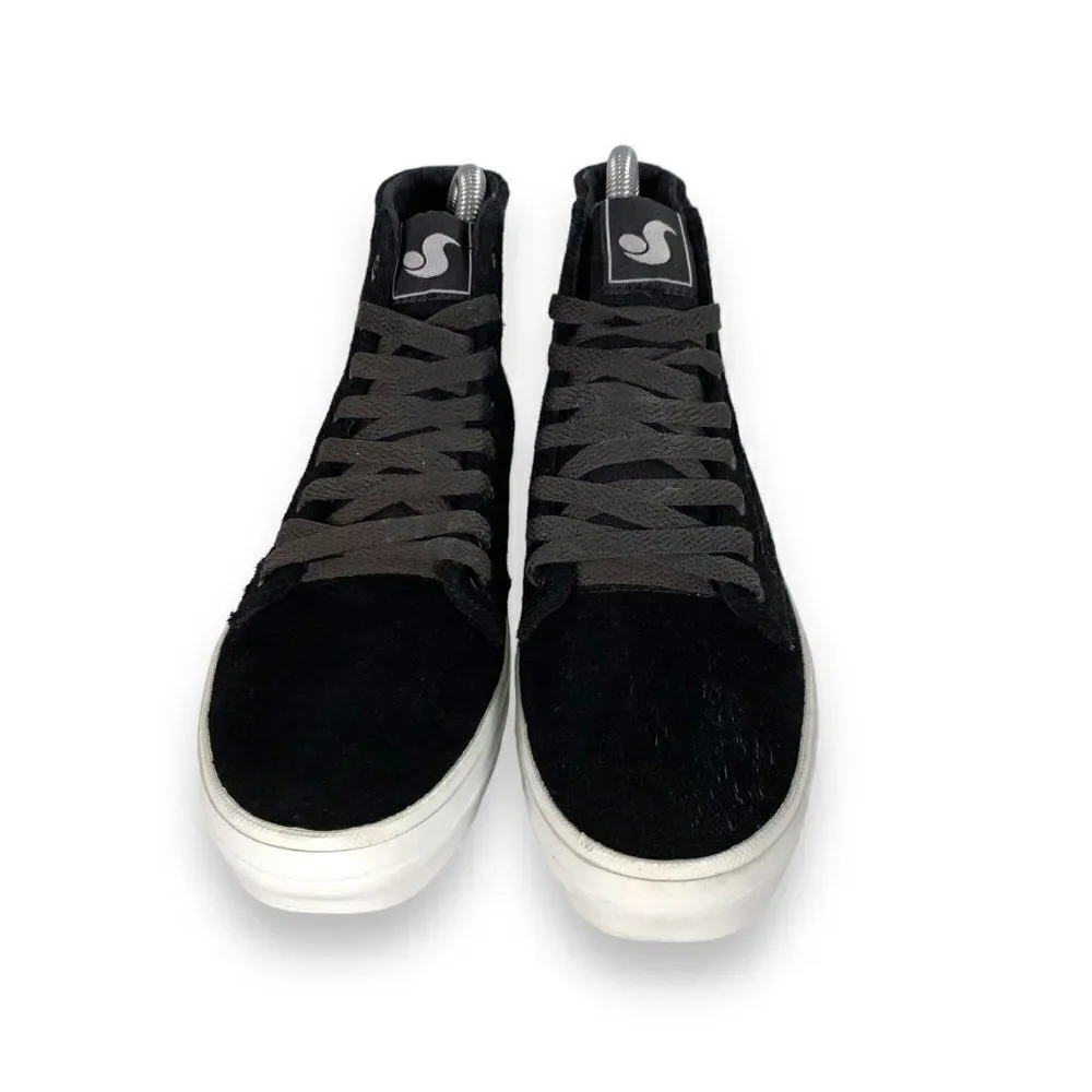 DVS Tripp‎ High Top Skate Sneakers Black Suede DVF0000263 Women's 5.5